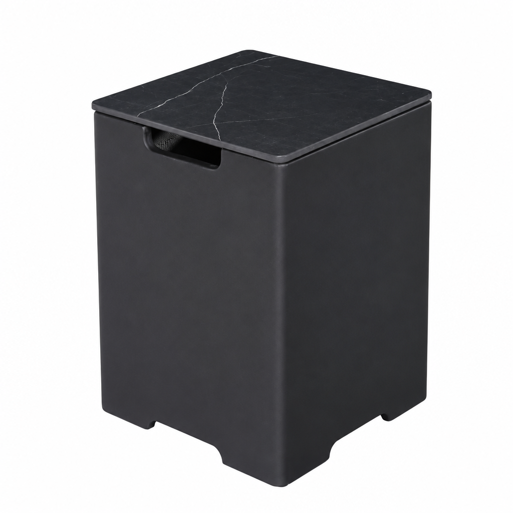 Upscaled black tank cover